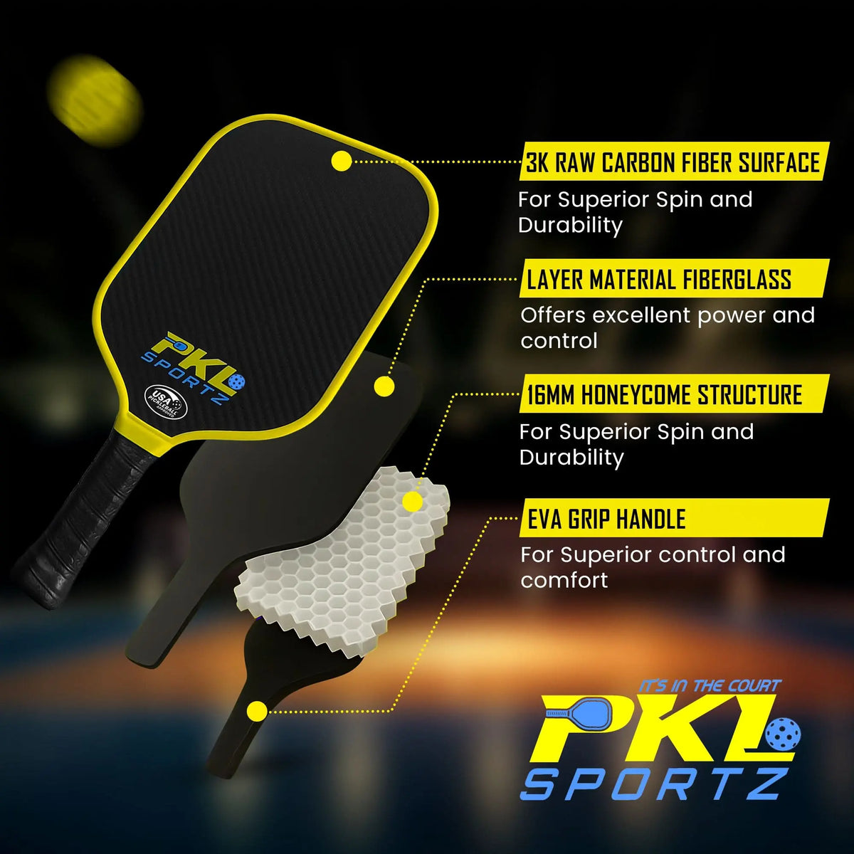 Z33 - Professional Pickleball Paddle | 3K Carbon Fiber