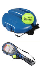 Tennis rebound tennis training device with rope