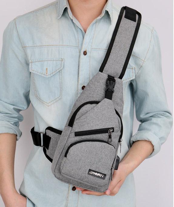 Fashion  Multi-functional USB charging Crossbody bag