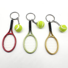 Creative Plastic Tennis Racket Key Ring