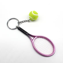 Creative Plastic Tennis Racket Key Ring