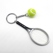 Creative Plastic Tennis Racket Key Ring