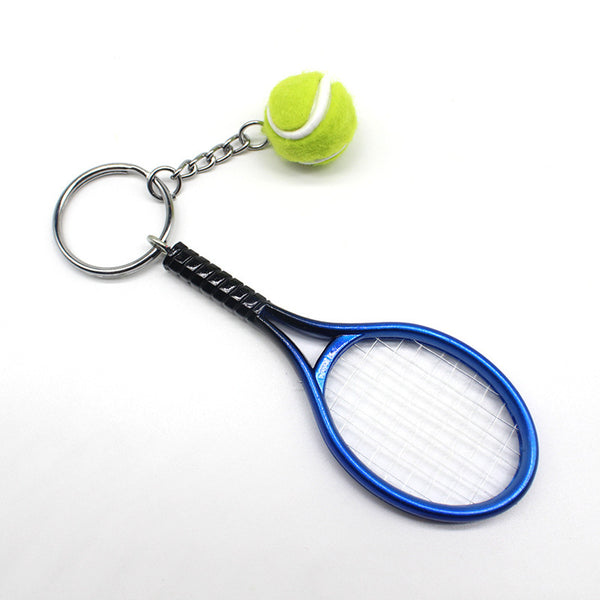 Creative Plastic Tennis Racket Key Ring