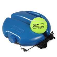 Tennis rebound tennis training device with rope