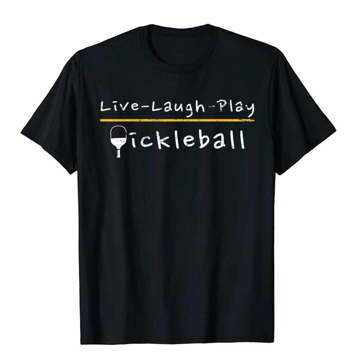 Funny Birthday Gift Live Laugh Play Pickleball T-shirts Pickleball Geek Tops Shirt Male Top T-Shirts Novelty Men Clothing