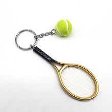 Creative Plastic Tennis Racket Key Ring