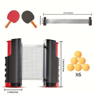 Portable Table Tennis Net | Use On ANY Table | Suitable Indoors or Outside - PKL Sportz